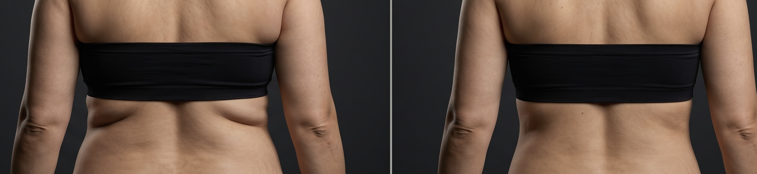 Antes y después Endolifting espalda y flancos — Dr. Kevin Ramírez Popayán