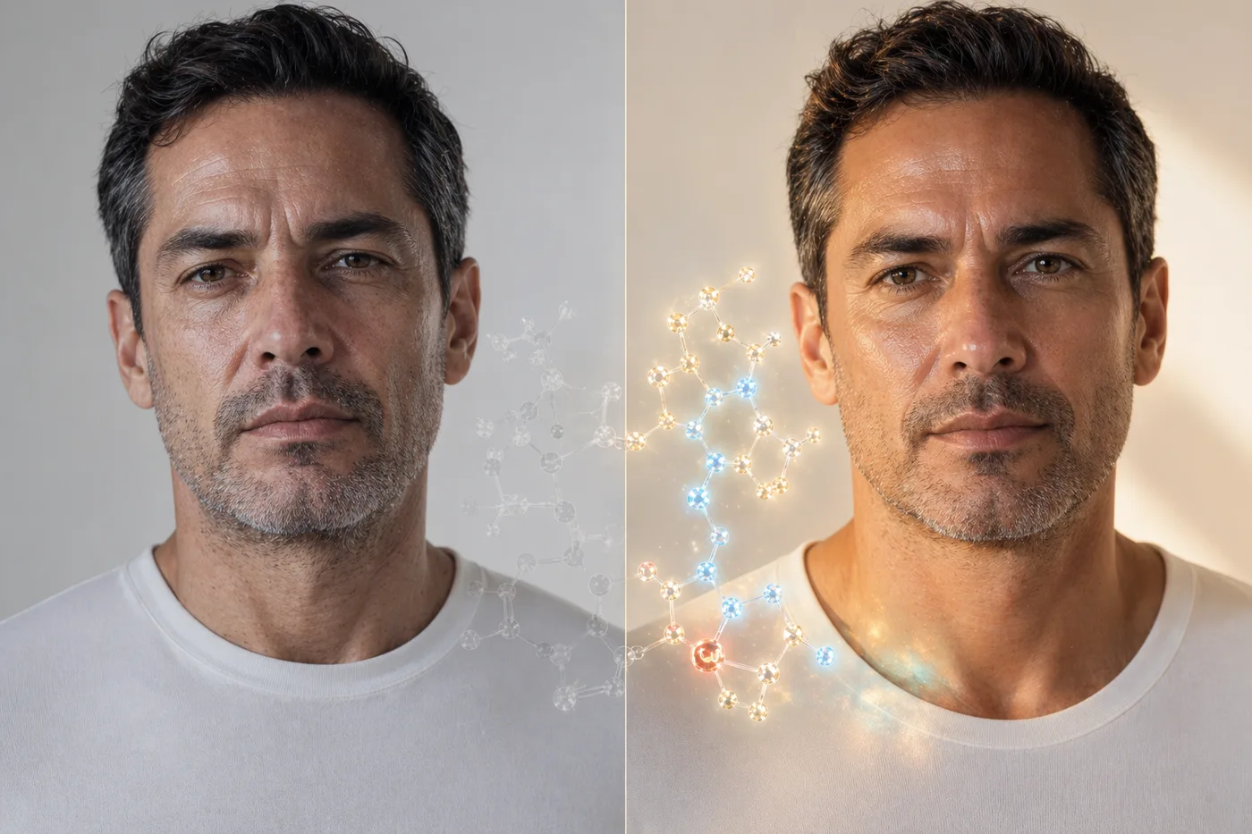 Antes y después Protocolo Génesis hombre